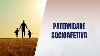 Paternidade socioafetiva [upl. by Eanad]