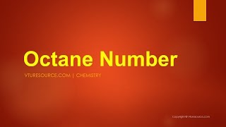 Octane Number [upl. by Hgierb563]