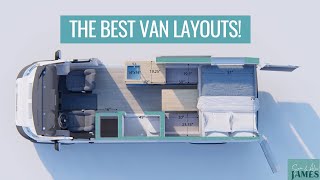 BEST VAN LAYOUTS how to design your van conversion  VAN LIFE BUILD [upl. by Black]