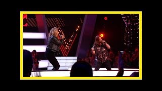 The Voice UK 2018 Holly Ellison and Chris James take part in EPIC battle performance [upl. by Aserat451]