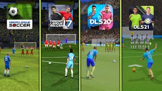 DLS Classic To DLS 21  Free Kick Evolution  Dream League Soccer 2021 [upl. by Hiett]