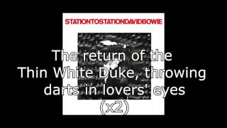 Station to Station  David Bowie  Lyrics [upl. by Alodie566]