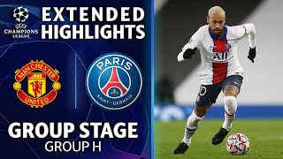 Manchester United vs Paris SaintGermain Extended Highlights  UCL on CBS Sports [upl. by Donalt]