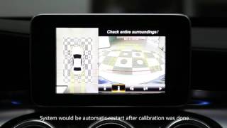 How to calibrate MercedesBenz 360 degree surrounding view camera [upl. by Ecnav]