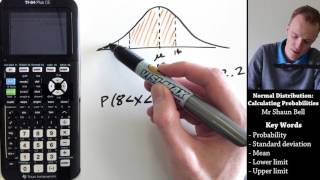 Normal Distribution Calculating Probabilities TI 84 Plus CE [upl. by Shrier55]