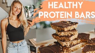 Homemade PROTEIN BARS Recipe Easy amp Healthy [upl. by Ayihsa219]