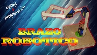 BRAZO ROBOTICO con ARDUINO  PROYECTO Fácil y Rápido [upl. by Chapell]