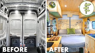 FULL DIY VAN BUILD from Start to Finish  Our Epic Van Life Conversion [upl. by Card]