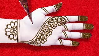 Easy Arabic Mehndi Design Tricks 2021 Front Hand Mehandi Design  Stylish Mehndi for Wedding [upl. by Pirnot]