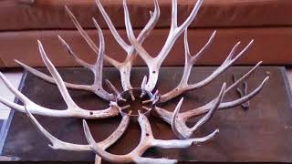 DIY Antler Chandelier quotFIREquot [upl. by Reham180]