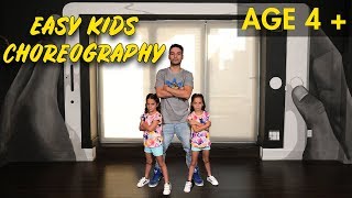 Easy Kids Choreography  Hip Hop Dance Tutorial AGES 4  MihranTV [upl. by Stannfield]