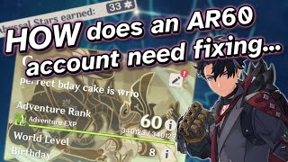 Can I fix this AR60 Genshin account [upl. by Ahseym]