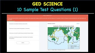 GED Science 10 Sample Test Questions 1 [upl. by Eissak]