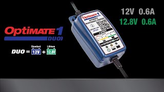 Smart fully automatic battery chargermaintainer  OptiMate 1 DUO [upl. by Ntsud]