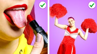 HOW TO BECOME POPULAR  Nerd vs Popular Student Girly Hacks and DIY School Ideas by Crafty Panda [upl. by Lenzi188]