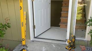 Jeld Wen Front Door Installation  Really crappy products and craftsmanship PART 1 [upl. by Gabler10]