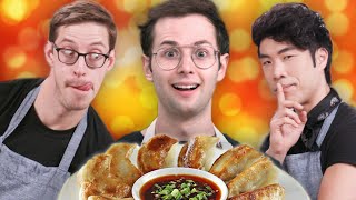 The Try Guys Cook Dumplings Without A Recipe [upl. by Oniuqa]