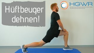 Hüftbeuger dehnen  Super wichtig [upl. by Stine]