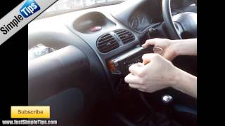 Radio Removal Peugeot 206 19982010  JustAudioTips [upl. by Nesyt]