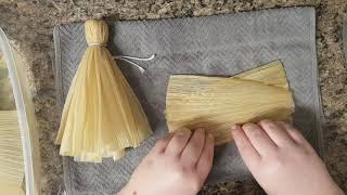 Make Your Own Corn Husk Doll [upl. by Aelyk]