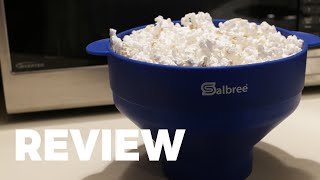 Salbree Microwave Popcorn Popper Review  How to Use [upl. by Kent]