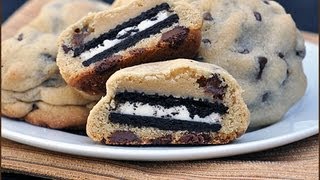 How to Bake Oreo Stuffed Chocolate Chip Cookies [upl. by Yl216]