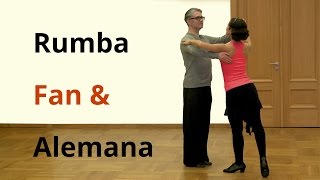 Rumba Basics  Fan and Alemana  Latin Dance [upl. by Tompkins]