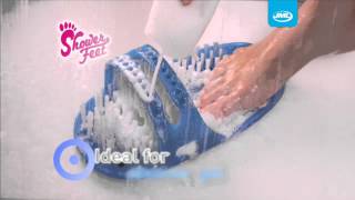 Shower Feet  Clean and massage your feet without bending [upl. by Enyawud]