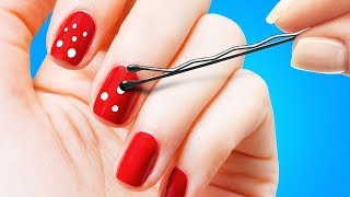 23 IDEAS DE MANICURA FÁCILES PARA HACER EN 5 MINUTOS [upl. by Trefor886]