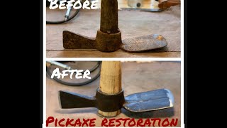 Restoring old antique axemattock [upl. by Lanford]