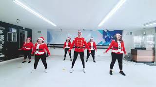 FELIZ NAVIDAD  THALIA  ZUMBA  BAILE ACTIVO  COREOGRAFIA  JOHN AGUILERA [upl. by Blaise]