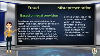 What is Difference Between Fraud amp Misrepresentation [upl. by Annavoeg858]