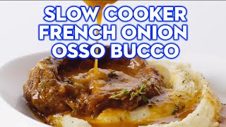 Slow Cooker French Onion Osso Bucco Recipe  Only 15 minutes prep  tastecomau [upl. by Kresic]