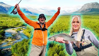 FLY FISHING For Giant Grayling in the Swedish Mountains [upl. by Ralyt]