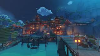 Genshin Impact  Liyue Harbor All EveningNight OST [upl. by Atem28]