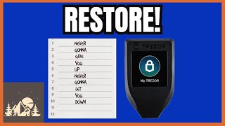 Restore your Trezor Model T from Recovery Phrase [upl. by Spielman]