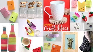 22 Cool Summer Craft Ideas  DIY Projects For Summer  Handcraft [upl. by Kohl]