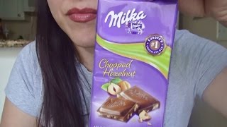 SassEsnacks ASMR Chocolate Candy Swap  Eating Sounds  Milka  Hazelnut [upl. by Katrinka]