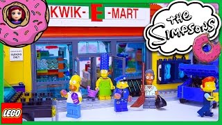 Lego The Simpsons KwikEMart Build Review Part 1 [upl. by Adelina]