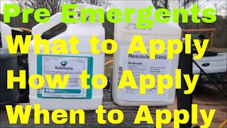 How What and When to Apply Pre Emergent to a Lawn for Weed Control [upl. by Casaleggio]