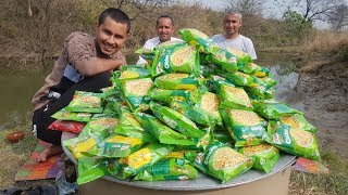 100 Maggi Noodles Cooking By Mubashir Saddique  Yummy Maggi Noodles Donating  Village Food Secrets [upl. by Merari]