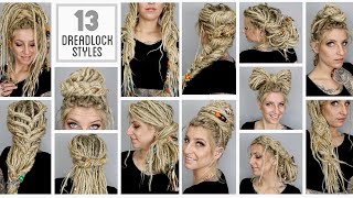 13 Easyish Dreadlock Styles [upl. by Wakerly]