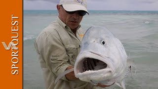 Fly Fishing For GTs On Christmas Island with Sportquest Holidays 🐟 [upl. by Nhabois]