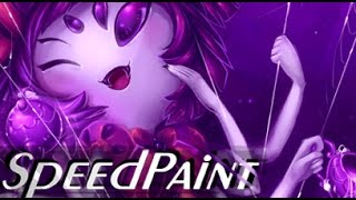 Muffet SPEEDPAINT  Undertale [upl. by Rondi]