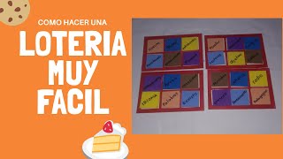 COMO HACER UNA LOTERÍA muy facil [upl. by Eirotal201]