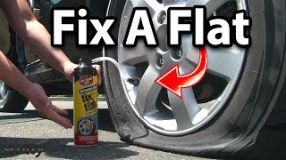 Does FixaFlat Really Work How Fix a Flat Tire [upl. by Ahsilam]