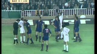 Barcelona v Leeds 1975 European Cup SemiFinal  2nd Leg [upl. by Lesoj152]