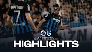 CLUB BRUGGE  KRC GENK  HIGHLIGHTS  20232024 [upl. by Haikezeh]