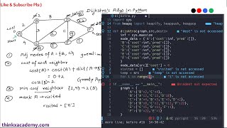 75 Dijkstra Shortest Path Algorithm in Python [upl. by Saba567]