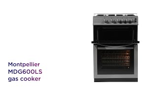 Montpellier MDG600LS 60 cm Gas Cooker  Silver  Product Overview  Currys PC World [upl. by Brass]